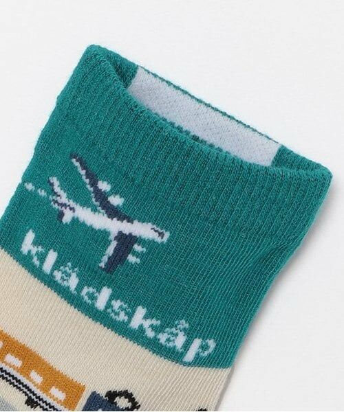 kladskap / クレードスコープ ソックス | 空と電車の旅クルーソックス | 詳細2