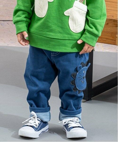 kladskap / クレードスコープ その他パンツ | ライオンポケットロング丈テーパードパンツ（紺）