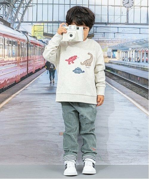 kladskap / クレードスコープ その他パンツ | 恐竜裾折り返しロング丈ストレートパンツ | 詳細8