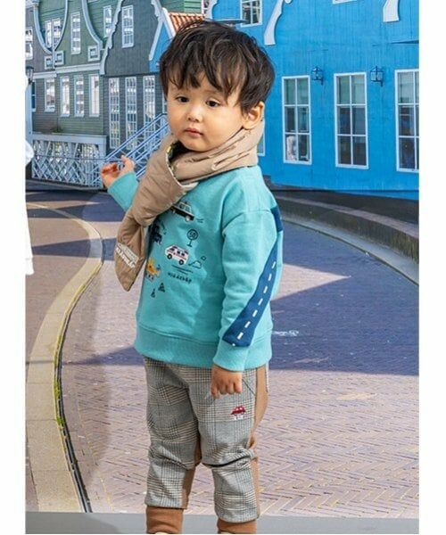 kladskap / クレードスコープ その他パンツ | チェック前後切替ロング丈裾リブパンツ | 詳細2