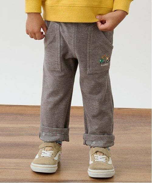 kladskap / クレードスコープ その他パンツ | 重機裾裏プリントロング丈ストレートパンツ（トップ グレー）