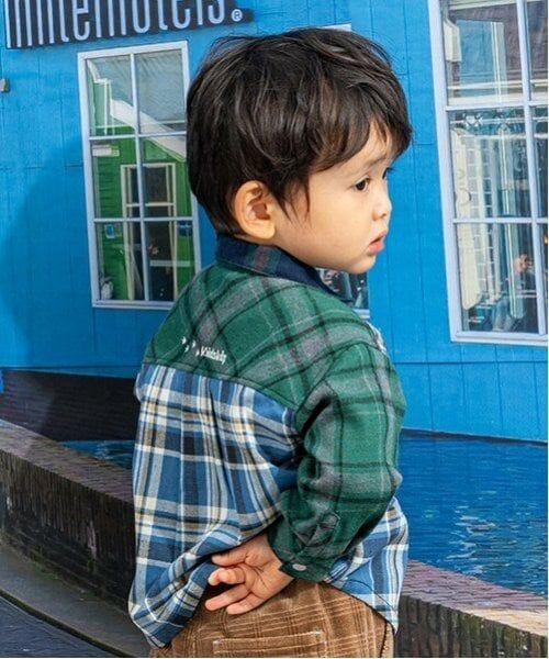 kladskap / クレードスコープ シャツ・ブラウス | 恐竜刺しゅうチェック長袖シャツ | 詳細1