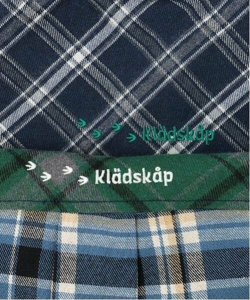 kladskap / クレードスコープ シャツ・ブラウス | 恐竜刺しゅうチェック長袖シャツ | 詳細12