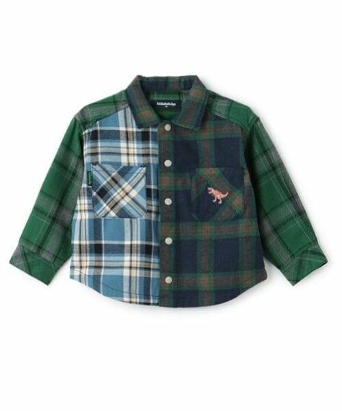 kladskap / クレードスコープ シャツ・ブラウス | 恐竜刺しゅうチェック長袖シャツ | 詳細18