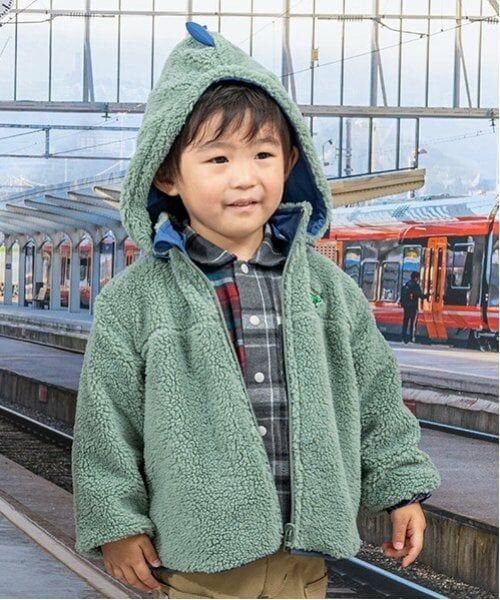 kladskap / クレードスコープ シャツ・ブラウス | 恐竜刺しゅうチェック長袖シャツ | 詳細3