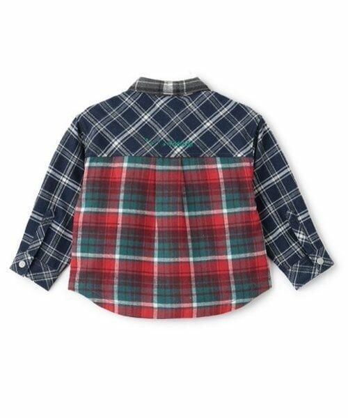 kladskap / クレードスコープ シャツ・ブラウス | 恐竜刺しゅうチェック長袖シャツ | 詳細6