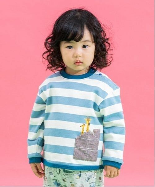 kladskap / クレードスコープ スウェット | ポケットからアニマルボーダートレーナー | 詳細10