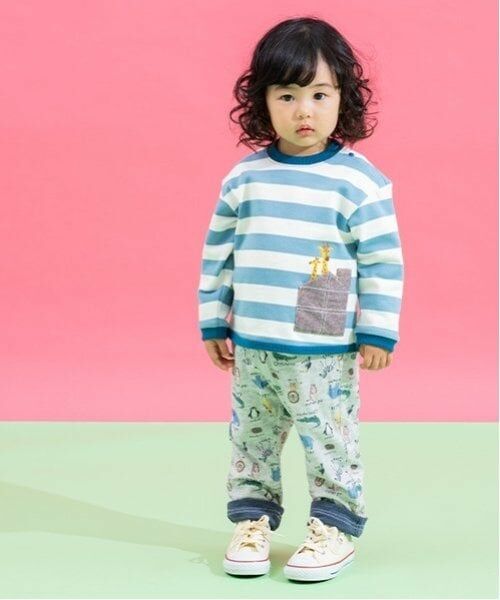 kladskap / クレードスコープ スウェット | ポケットからアニマルボーダートレーナー | 詳細12