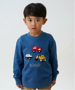 kladskap / クレードスコープ スウェット | 働く車編みモチーフトレーナー
