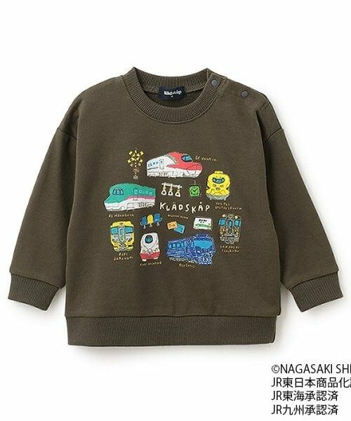 kladskap / クレードスコープ スウェット | 電車とアイテムトレーナー（チャコール）
