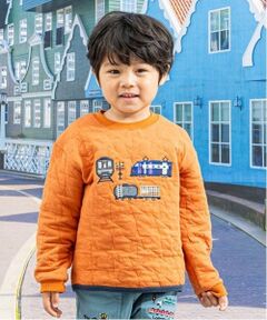 kladskap / クレードスコープ スウェット | 電車アップリケ星キルトトレーナー