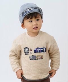 kladskap / クレードスコープ スウェット | 電車アップリケ星キルトトレーナー