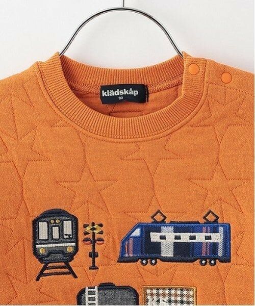 kladskap / クレードスコープ スウェット | 電車アップリケ星キルトトレーナー | 詳細5