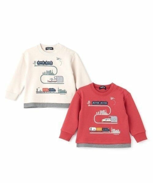 kladskap / クレードスコープ スウェット | 電車アップリケ裾ボーダートレーナー | 詳細12