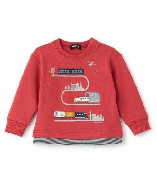 kladskap / クレードスコープ スウェット | 電車アップリケ裾ボーダートレーナー | 詳細14