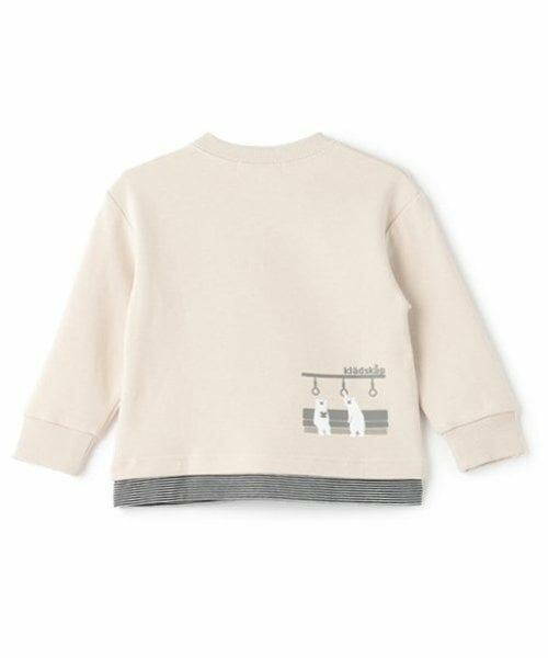 kladskap / クレードスコープ スウェット | 電車アップリケ裾ボーダートレーナー | 詳細6