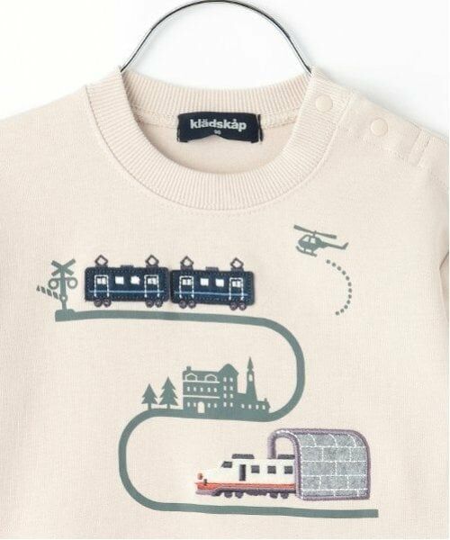 kladskap / クレードスコープ スウェット | 電車アップリケ裾ボーダートレーナー | 詳細7