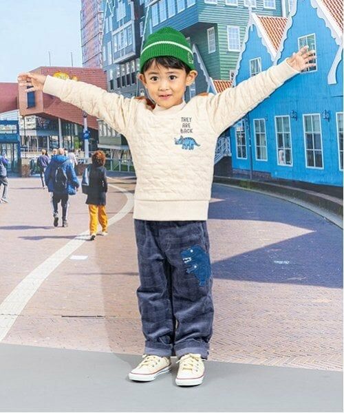 kladskap / クレードスコープ スウェット | 恐竜刺繍キルトトレーナー | 詳細3