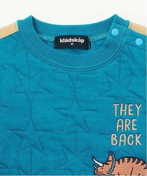 kladskap / クレードスコープ スウェット | 恐竜刺繍キルトトレーナー | 詳細6