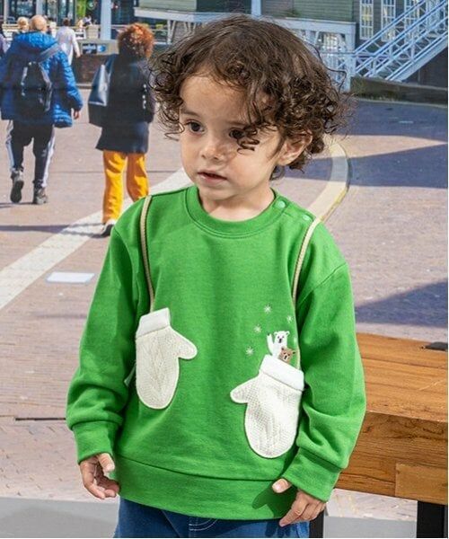 kladskap / クレードスコープ スウェット | 手袋ポケットトレーナー（グリーン）