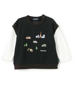 kladskap / クレードスコープ スウェット | 働く車ベストレイヤード風プルオーバー