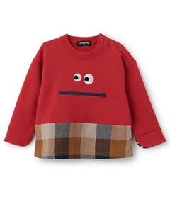 kladskap / クレードスコープ スウェット | 裾チェック顔トレーナー