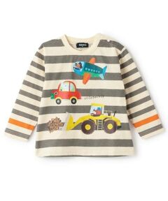 kladskap / クレードスコープ Tシャツ | 【コロボックル】乗り物ボーダー長袖Tシャツ