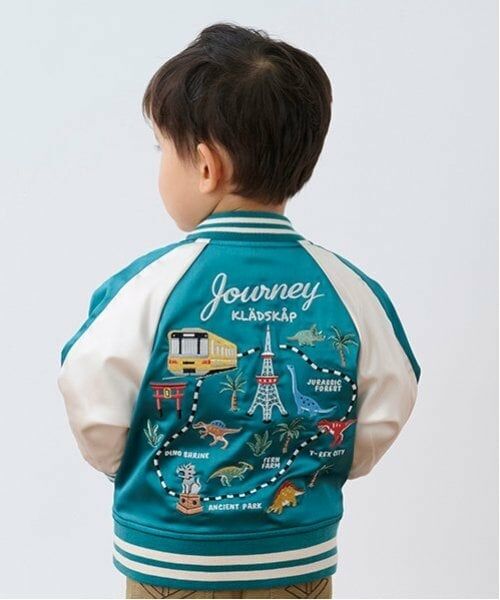 kladskap / クレードスコープ ブルゾン | 電車×恐竜スカジャン | 詳細2