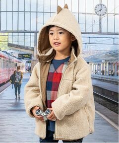 kladskap / クレードスコープ ブルゾン | 恐竜リバーシブルボアブルゾン