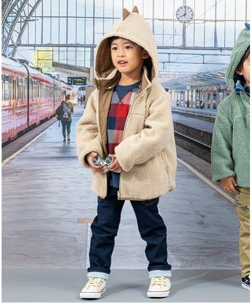 kladskap / クレードスコープ ブルゾン | 恐竜リバーシブルボアブルゾン | 詳細6