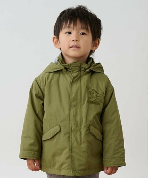 kladskap / クレードスコープ その他アウター | 恐竜ライナーつきモッズコート（カーキ）