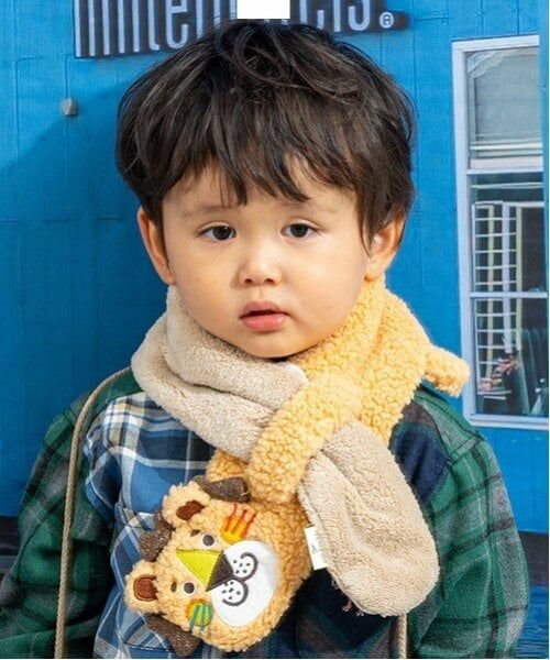 kladskap / クレードスコープ マフラー・ショール・スヌード・ストール | 【コロボックル】アニマルマフラー（ライト オレンジ）