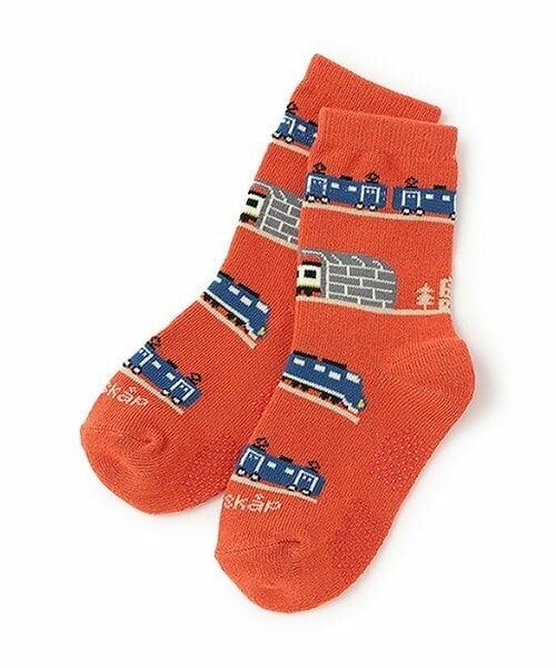 kladskap / クレードスコープ ソックス | 電車クルーソックス（赤）