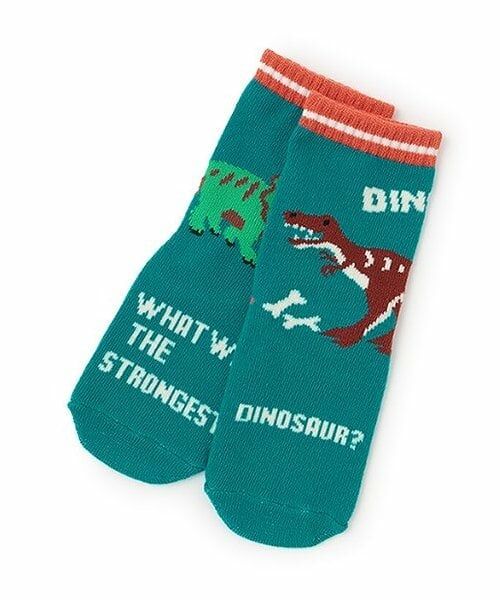 kladskap / クレードスコープ ソックス | 恐竜ショートソックス（ブルー グリーン）