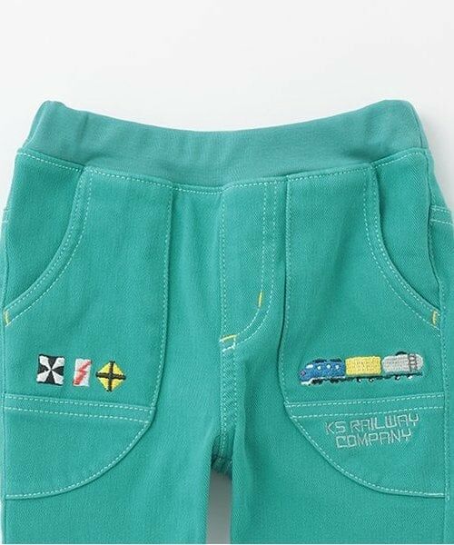 kladskap / クレードスコープ その他パンツ | 電車刺しゅうロング丈ストレートパンツ | 詳細2