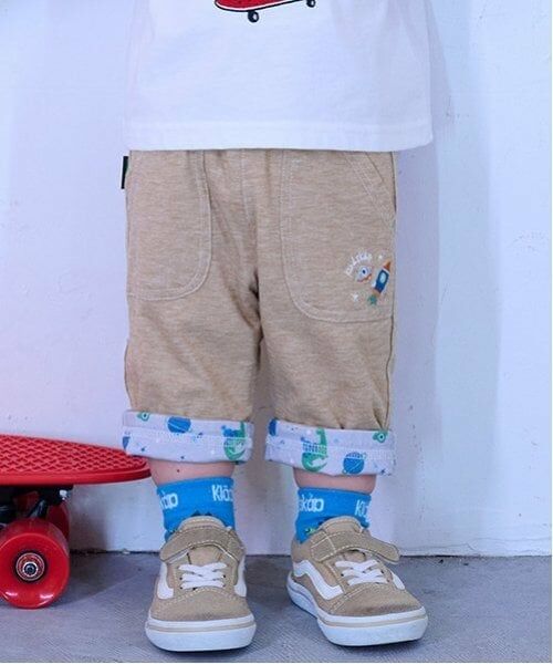 kladskap / クレードスコープ その他パンツ | 宇宙6分丈リバーシブルパンツ(ベージュ)