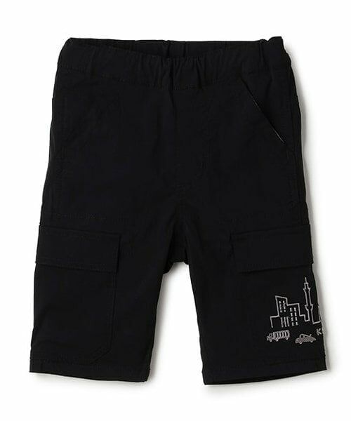 kladskap / クレードスコープ その他パンツ | 車と街刺しゅう6分丈カーゴパンツ(黒)