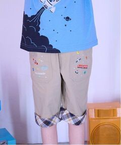 kladskap / クレードスコープ ショート・ハーフ・半端丈パンツ | 宇宙刺しゅう6分丈パンツ