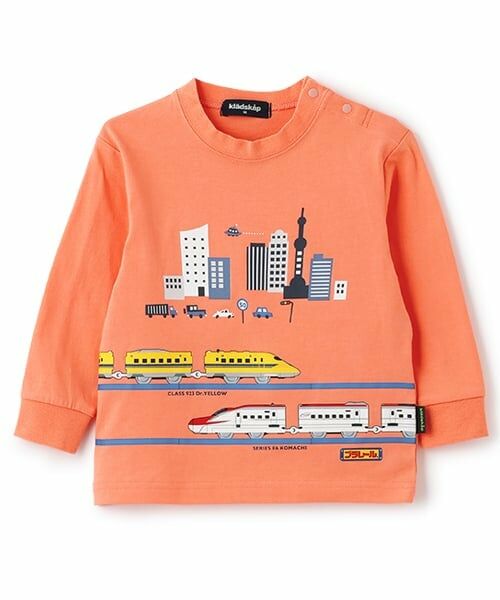 kladskap / クレードスコープ Tシャツ | 【プラレール】長袖Tシャツ（サーモン ピンク）