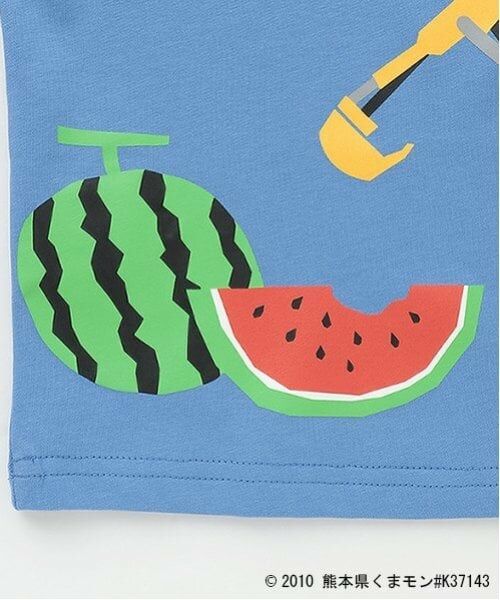 kladskap / クレードスコープ Tシャツ | 【くまモン】スイカ重機半袖Tシャツ | 詳細4