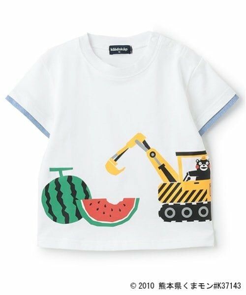 kladskap / クレードスコープ Tシャツ | 【くまモン】スイカ重機半袖Tシャツ（オフ ホワイト）