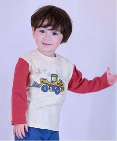 kladskap / クレードスコープ Tシャツ | 働く車袖配色長袖Tシャツ