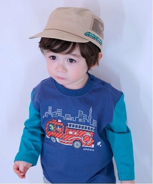 kladskap / クレードスコープ Tシャツ | 働く車袖配色長袖Tシャツ | 詳細13