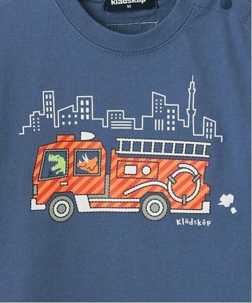 kladskap / クレードスコープ Tシャツ | 働く車袖配色長袖Tシャツ | 詳細4