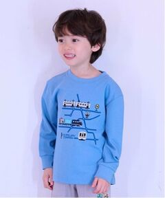 kladskap / クレードスコープ Tシャツ | 電車マップ長袖Tシャツ