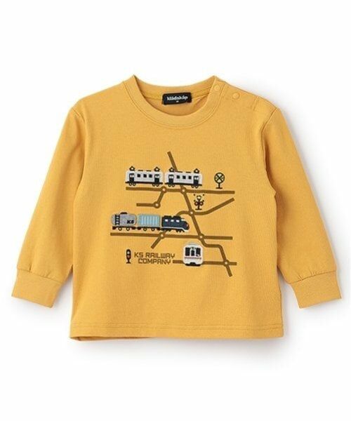 kladskap / クレードスコープ Tシャツ | 電車マップ長袖Tシャツ（カラシ）