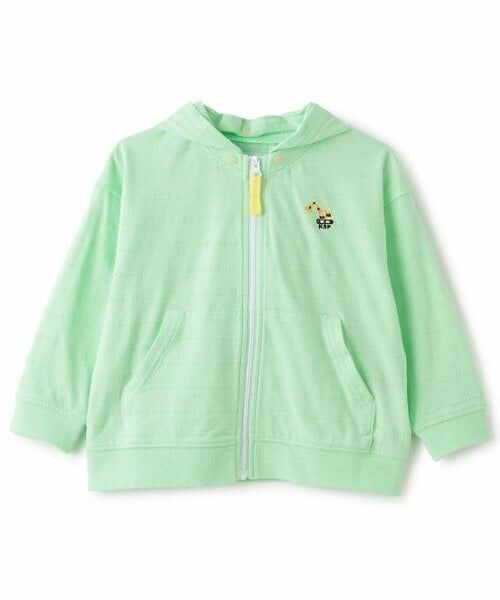 kladskap / クレードスコープ パーカー | 重機ワンポイントジップパーカ（イエロー グリーン）