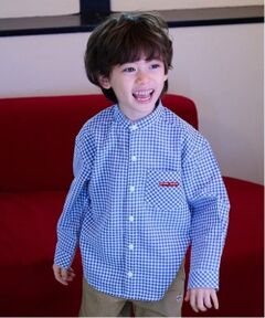 kladskap / クレードスコープ シャツ・ブラウス | 電車バンドカラー長袖シャツ