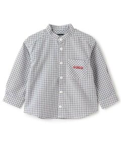 kladskap / クレードスコープ シャツ・ブラウス | 電車バンドカラー長袖シャツ