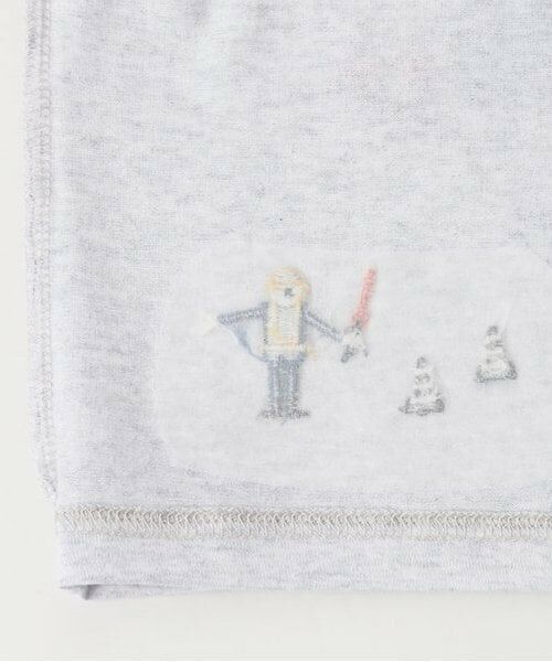 kladskap / クレードスコープ Tシャツ | 働く車アップリケ袖ボーダー長袖Tシャツ | 詳細7